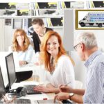 office-staff-of Texas man and van