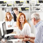 office-staff-of Texas man and van